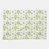 Serviettes de cuisine Feuilles Tropical Green (Horizontal)