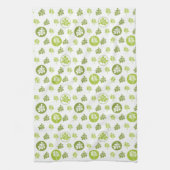 Serviettes de cuisine Feuilles Tropical Green (Vertical)