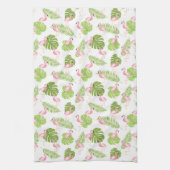 Serviettes de cuisine Flamant rose (Vertical)