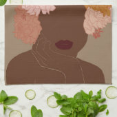 Serviettes De Cuisine Florale (Plié)