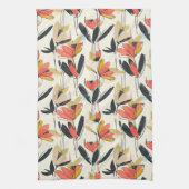 Serviettes de cuisine florales abstraites modernes (Vertical)