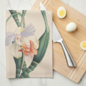 Serviettes de cuisine florales de fleurs (Quart Plié)