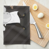 Serviettes de cuisine françaises de chef (Quart Plié)