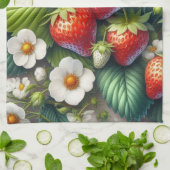Serviettes de cuisine Fruit Rouge Fraise (Plié)