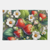 Serviettes de cuisine Fruit Rouge Fraise (Horizontal)