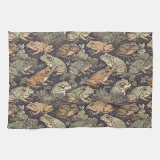 Serviettes de cuisine grenouille (Horizontal)