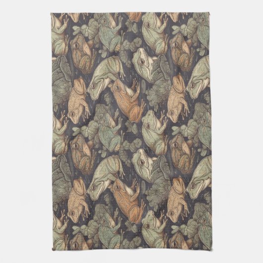 Serviettes de cuisine grenouille (Vertical)