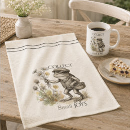 Serviettes de cuisine grenouille fantaisiste pour