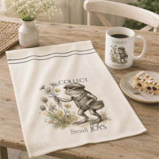 Serviettes de cuisine grenouille fantaisiste pour