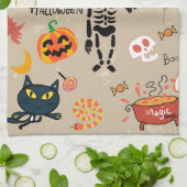 Serviettes de cuisine Halloween éffrayantes (Plié)
