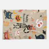 Serviettes de cuisine Halloween éffrayantes (Horizontal)