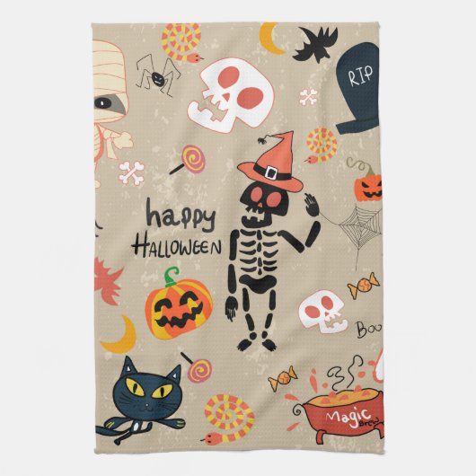 Serviettes de cuisine Halloween éffrayantes (Vertical)