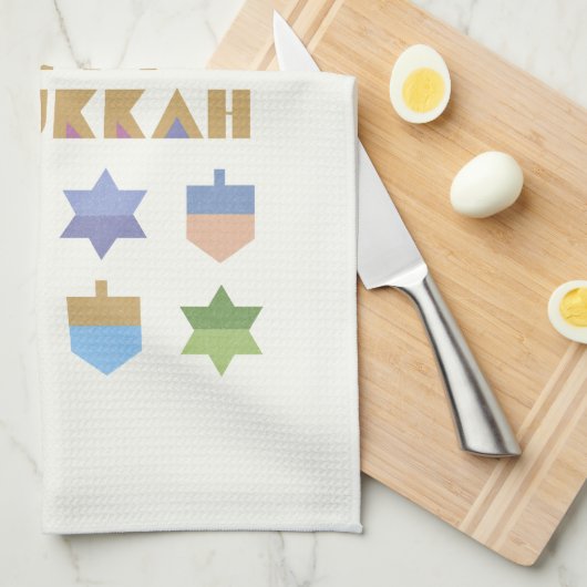 Serviettes de cuisine Hanoukka (Quart Plié)