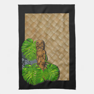 Serviettes de cuisine hawaïennes de Tiki Lauhala