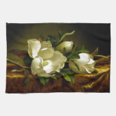 Serviettes de cuisine Heade Magnolia Flowers Gold  (Horizontal)