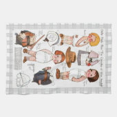 Serviettes de cuisine Images de vitage adoptables (Horizontal)