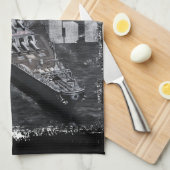 Serviettes De Cuisine Iowa Battleship (Quart Plié)