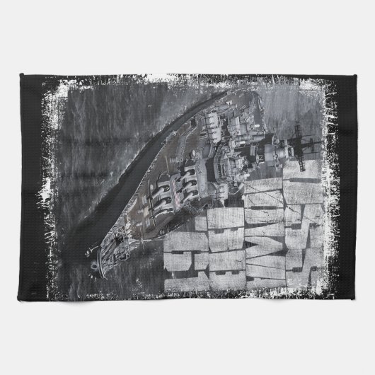 Serviettes De Cuisine Iowa Battleship (Horizontal)