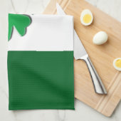 Serviettes de cuisine irlandaises de drapeau (Quart Plié)