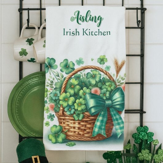 Serviettes de cuisine irlandaises personnalisées