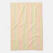 Serviettes de cuisine jaune et rose chaud (Vertical)