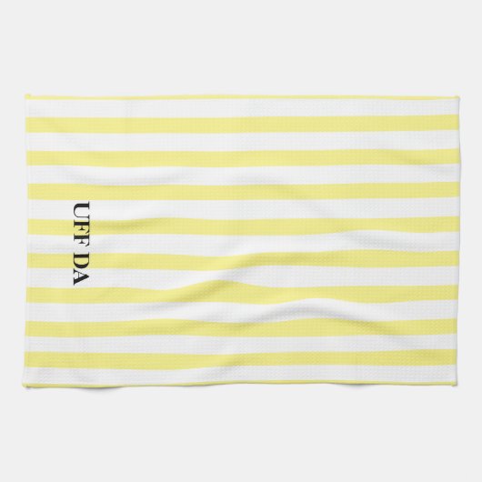 Serviettes De Cuisine Jaune Uff Da Lemon (Horizontal)