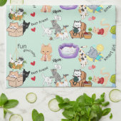 Serviettes de cuisine Kitty Love (Plié)