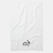 Serviettes de cuisine lapin vintage (Vertical)
