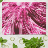 Serviettes de cuisine Lignes Abstraites Fleur viol (Plié)