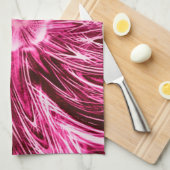 Serviettes de cuisine Lignes Abstraites Fleur viol (Quart Plié)