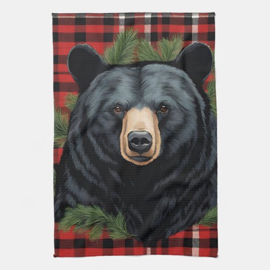 Serviettes de cuisine Majestic Northern Black Bear (Vertical)