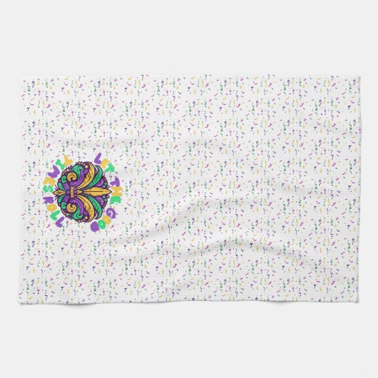 Serviettes de cuisine Mardi gras (Horizontal)