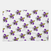 Serviettes De Cuisine Mardi Gras Fleur De Lis Colo (Horizontal)