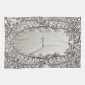 Serviettes De Cuisine Moderne Argent (Horizontal)