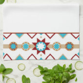 Serviettes de cuisine Motif amérindienne (Plié)