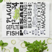 Serviettes de cuisine "Mots passover" (Plié)