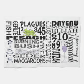 Serviettes de cuisine "Mots passover" (Horizontal)