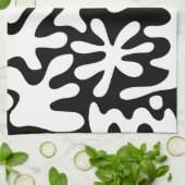 Serviettes de cuisine noir et blanc (Plié)
