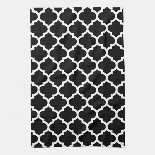 Serviettes de cuisine noires et blanches de (Vertical)