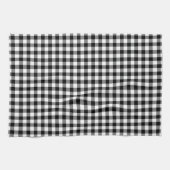 Serviettes de cuisine noires et blanches de motif (Horizontal)