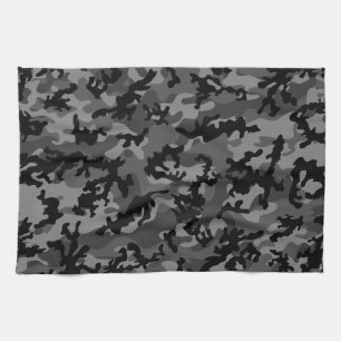 Serviettes de cuisine noires faites sur commande