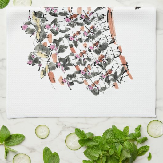 Serviettes de cuisine Orchestra (Plié)