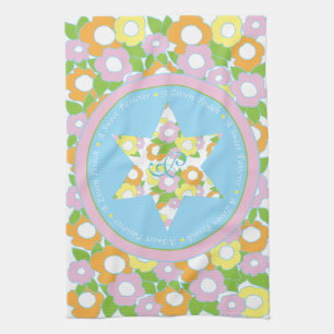 Serviettes de cuisine "Passover Flowers Pastels"
