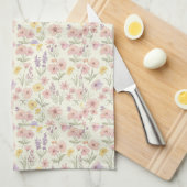 Serviettes de cuisine Pastel Floral (Quart Plié)