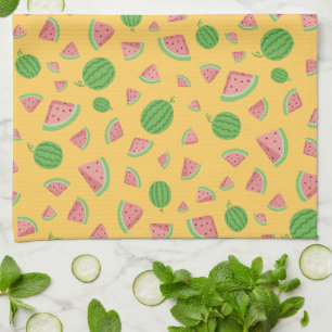 Serviettes de cuisine pastèque sucrée d'été