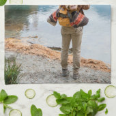 Serviettes de cuisine personnalisées (Plié)