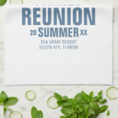 Serviettes de cuisine personnalisées de la Réunion (Plié)