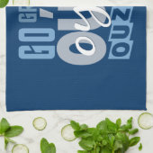serviettes de cuisine personnalisées OUZO (Plié)