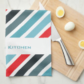 Serviettes de cuisine personnalisées par arrière - (Quart Plié)