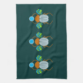 Serviettes de cuisine personnalisées Scarab (Vertical)